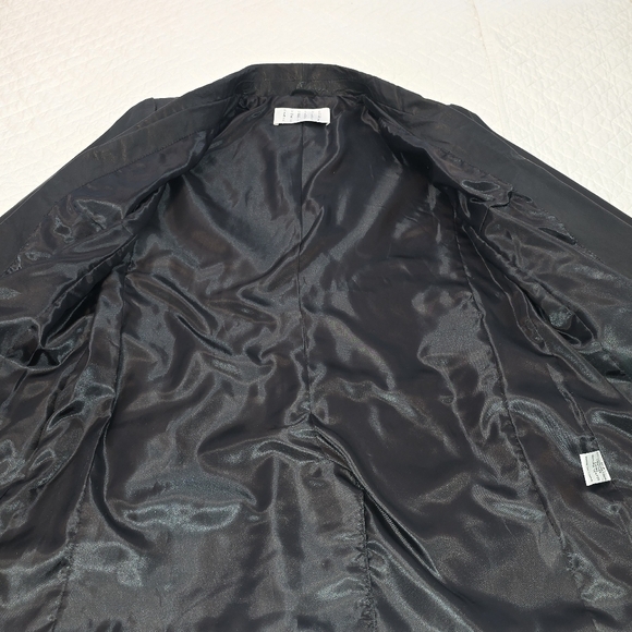Jodi Arnold Black Leather Blazer Women's Size 4 - Picture 10 of 11